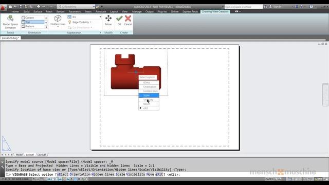 Mutarea unei sectiuni in AutoCAD 2013 смотреть онлайн