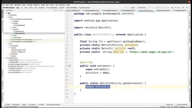 Android MVVM Retrofit Live Data JAVA Tutorial | Holidays App in Android Studio смотреть онлайн