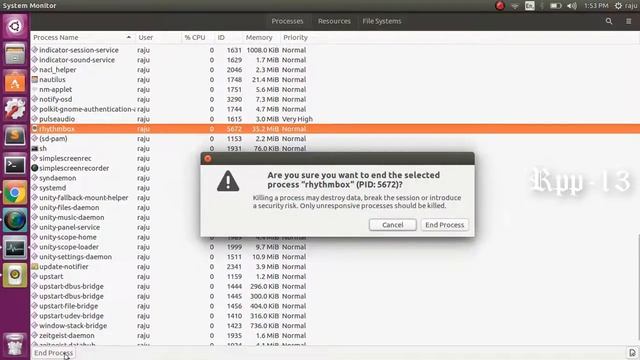 How to open Task Manager On Ubuntu & End The Process смотреть онлайн