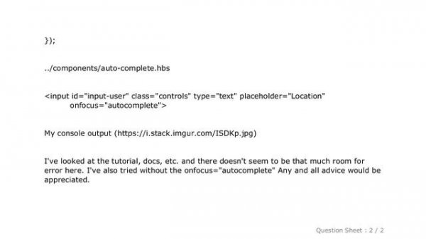 HTML : Google Maps Autocomplete InvalidValueError: not an instance of HTMLInputElement
