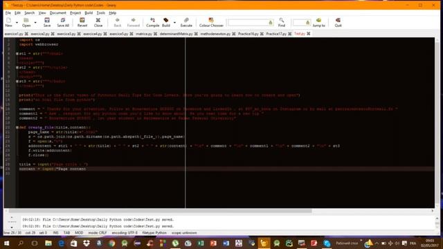 Create and open a web file from Python interface смотреть онлайн
