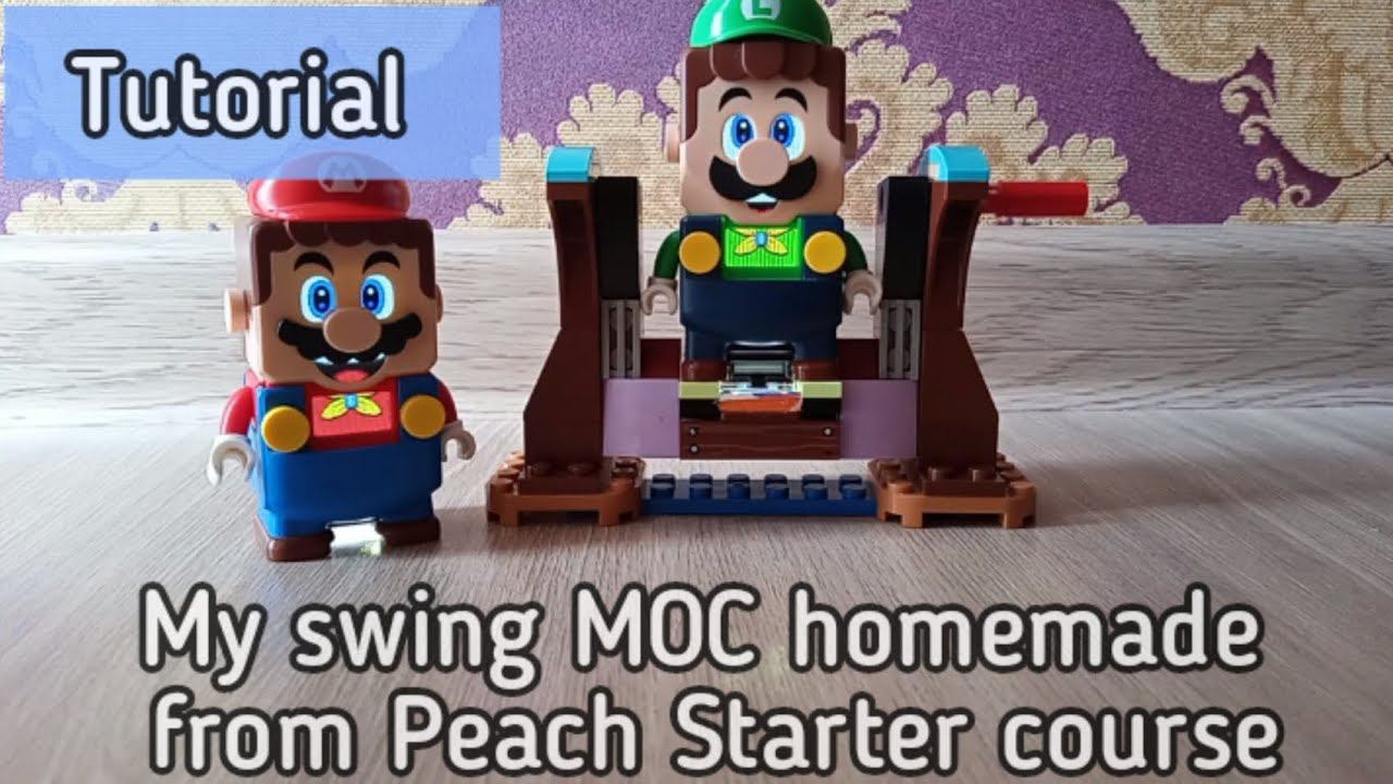 My Peach swing homemade MOC from Lego Super Mario, Luigi Peach Starter course. 600 subs, thanks!!! смотреть онлайн