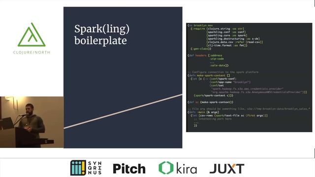 Distributed Computing in Clojure and Spark - Jonathan Brown смотреть онлайн