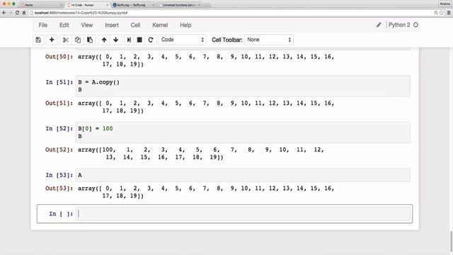 Python3 -- 63. Array Slices & Views смотреть онлайн