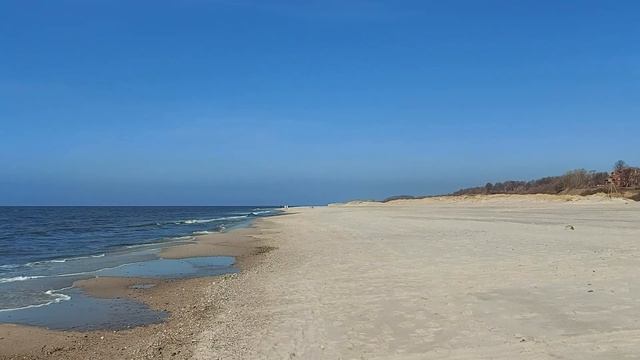Янтарный, Балтийское море, пляж, март 2021 смотреть онлайн