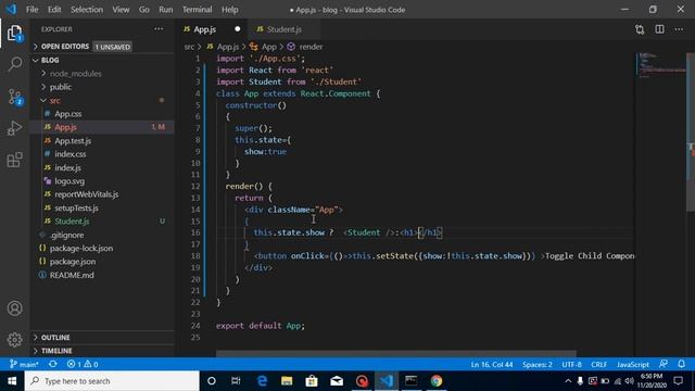 React tutorial in Hindi #27 componentWillUnmount life cycle method смотреть онлайн