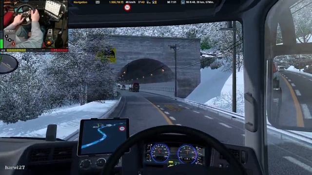 ETS2 | PJP 018 | Through Snowy Japan | From Toyama to Takayama | FUSO SuperGreatV смотреть онлайн