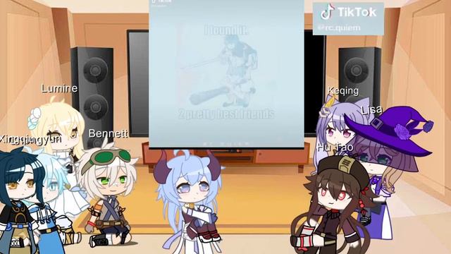 「 genshin impact, reacts 」gacha club, ft, genshin impact characters! 💞 смотреть онлайн