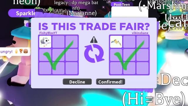 Trading 9 *NEW* POSSUM in Adopt Me! смотреть онлайн