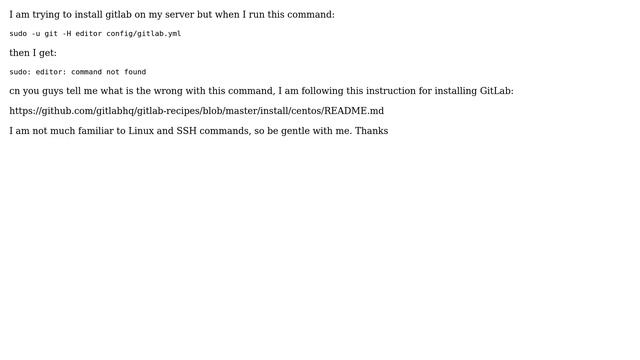 Ubuntu: sudo: editor: command not found смотреть онлайн