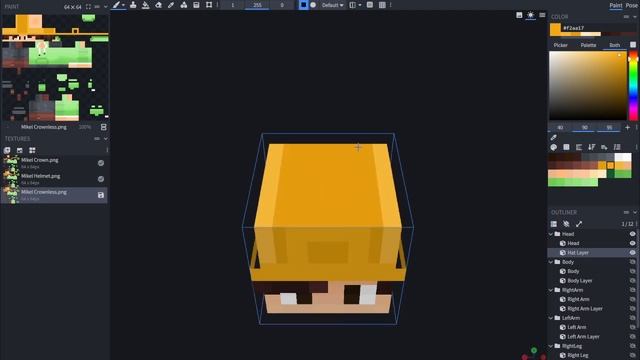 Make A Construction Helmet With Blockbench - Minecraft Skin Tutorial смотреть онлайн