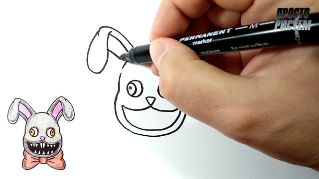 Как нарисовать МИСТЕРА ХОПСА из игры Mr. Hopp's Playhouse 2 смотреть онлайн