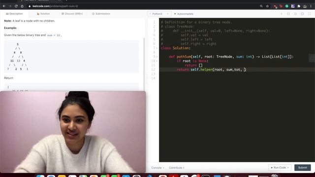 Path Sum II - LeetCode 113 Python смотреть онлайн