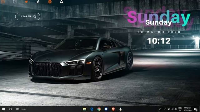 Audi Car Desktop look || Make Windows 10 Look Better || Customize Your Windows || Audi Car Desktop смотреть онлайн
