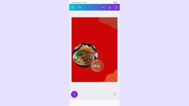TUTORIAL Membuat Poster makanan di apk Canva ❕ смотреть онлайн