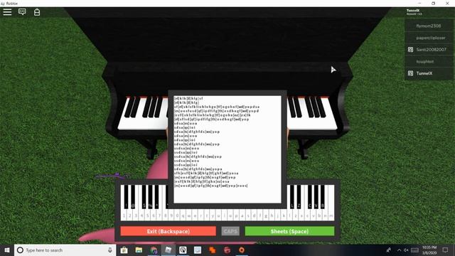 Roblox Piano Giorno's Theme + River Flows in You смотреть онлайн