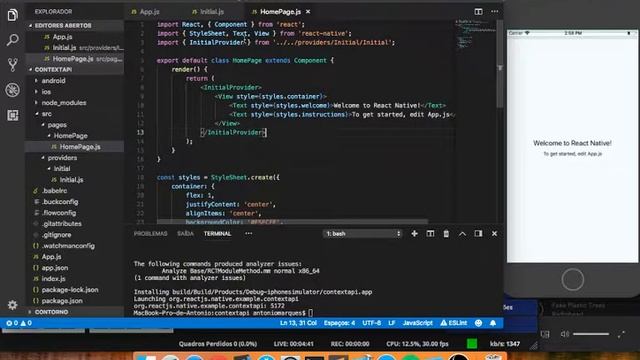 React Native context api смотреть онлайн
