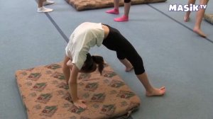 тренировка по акробатике девочек