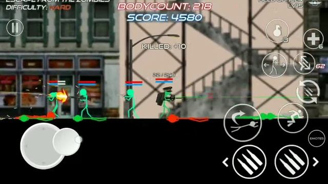 Playing as Field Officer in Zombie Street in SW:BS | Stick Warfare: Blood Strike смотреть онлайн