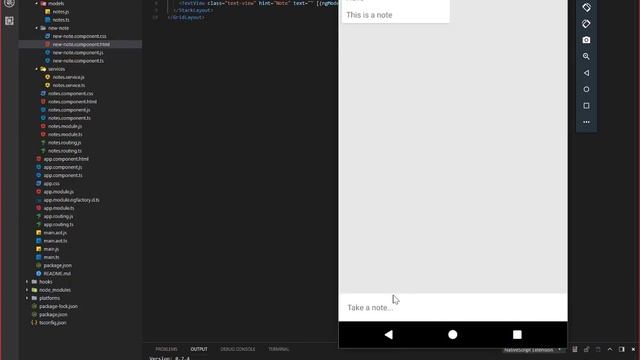 NativeScript Notes смотреть онлайн