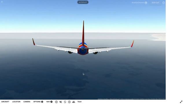 Southwest Emergency Water Landing - GeoFS - Flight Simulator смотреть онлайн