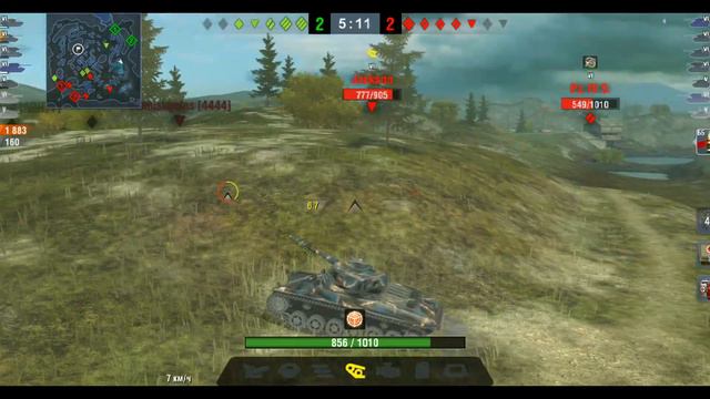 WoT Blitz - Strv 74A2. ИГРОК ПОРВАЛ РАНДОМ НА МАЛЕНЬКОЙ СТ - World of Tanks Blitz (WoTB) смотреть онлайн