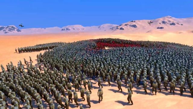 Avenger Team Rescue Spartans from 10K Zombies - Ultimate Epic Battle Simulator UEBS 4K смотреть онлайн