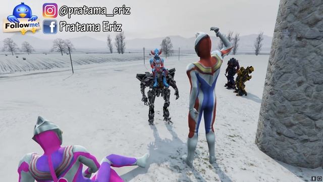 KELUARGA ULTRAMAN UPIN IPIN PERANG LAWAN ROBOT TRANSFORMER - GTA 5 BOCIL SULTAN смотреть онлайн