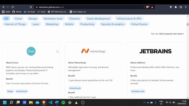 Free Software for University Students (GitHub student developer pack,Microsoft 365) смотреть онлайн