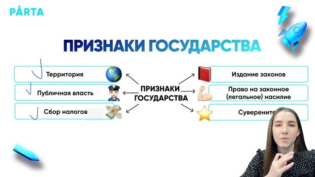 Признаки государства, твои 4 балла на ЕГЭ! смотреть онлайн