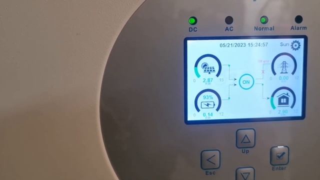 Работа инвертора Deye без городской сети.