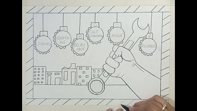 Labour Day poster drawing/How to draw International Workers Day drawing step by step смотреть онлайн