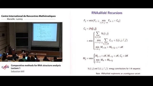 Sebastian Will: Comparative methods for RNA structure analysis - Lecture 1 смотреть онлайн