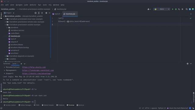 Terraform, Ansible | Практика,provisioner, local_file, template и ещё немного ansible | Курс devops смотреть онлайн