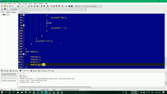 Snake Game in C programming Full Explanation in Hindi || Mini Project in C programming Language смотреть онлайн