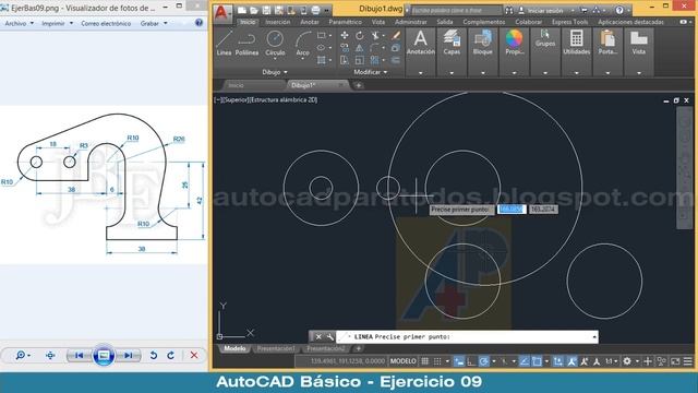 AutoCAD Básico - Ejercicio 9 смотреть онлайн