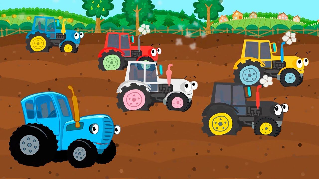 Разноцветный Тракторенок - Котенок Котэ представляет песенки для самых маленьких смотреть онлайн