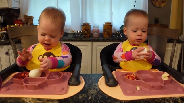 Twins try a whole hard boiled egg! смотреть онлайн