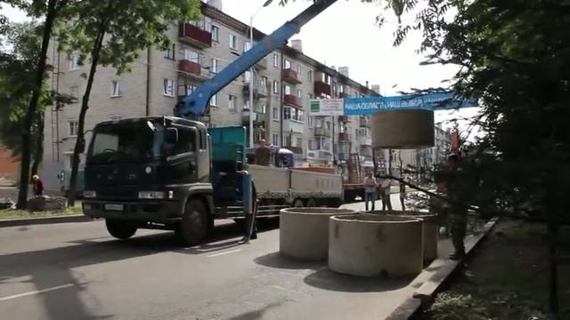 Ремонтные работы на участке улицы Шолом Алейхема смотреть онлайн