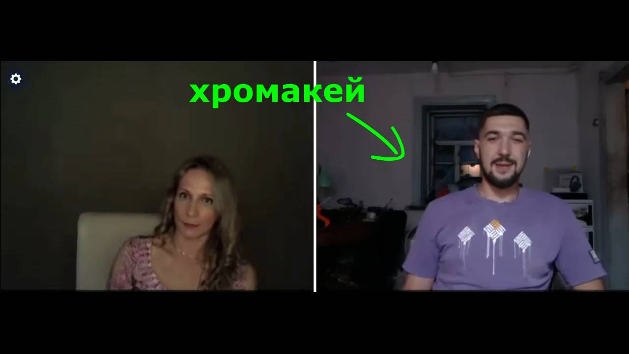 Странный(якобы россиянин). Фон сзади -это картинка(хромакей). Чат рулетка смотреть онлайн