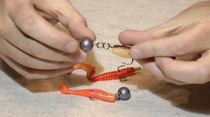 Как правильно оснастить джиг приманки "Чебурашкой". Силиконовые приманки.