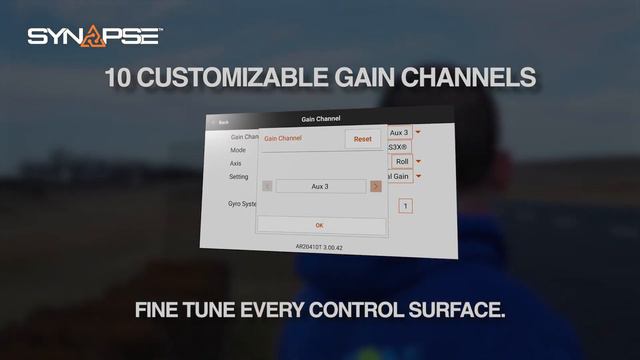 Spektrum AR20410T 20-Channel PowerSafe Receiver With Synapse AS3X+ And SAFE Stabilization Module