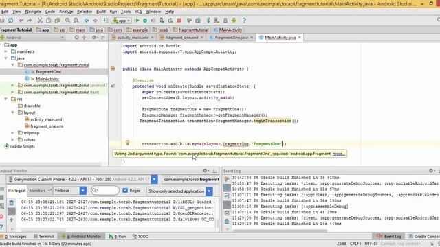 Android Fragment transaction.add problem смотреть онлайн