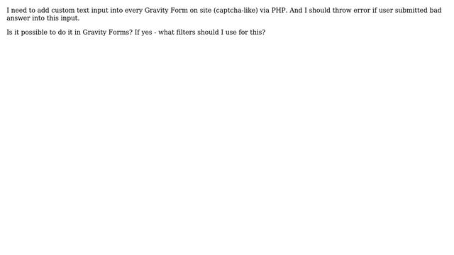 Wordpress: How to add custom input via PHP into every Gravity Form? смотреть онлайн