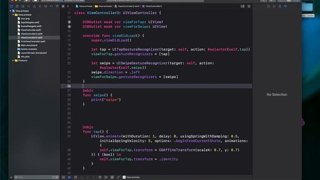 Swift + Xcode | Анимация и жесты | 9 UISwipeGestureRecognizer смотреть онлайн