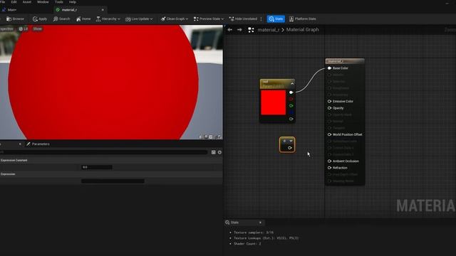 Unreal Engine 5 Tutorial 022-21 Material Graph, Blend Mode, Opacity (Node: Constant) смотреть онлайн