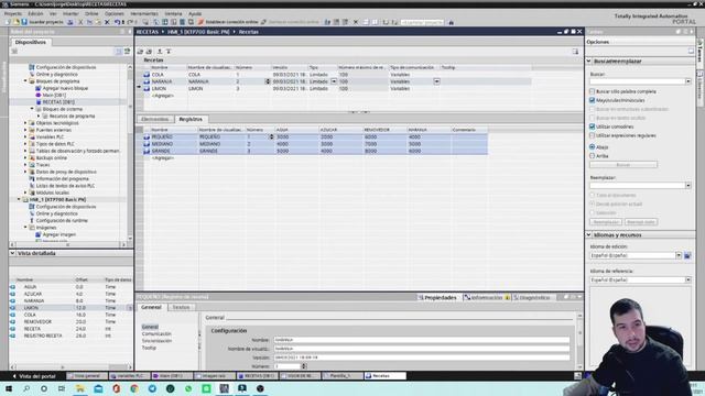 CURSO PANTALLA HMI TIA PORTAL 10 / 10❗️ ❗️ CONFIGURACION de RECETAS🍕🥪🍴 смотреть онлайн