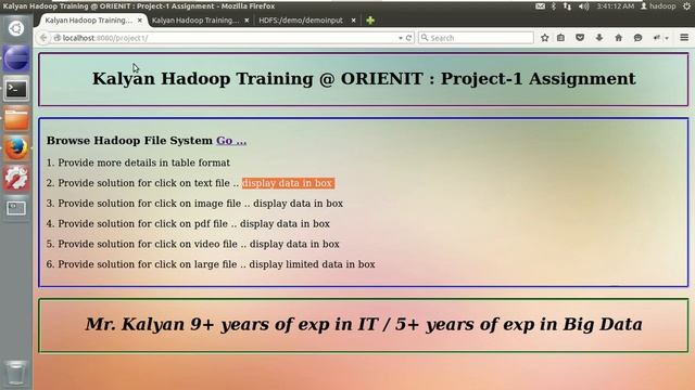 Big Data Project on HDFS browse functionality смотреть онлайн