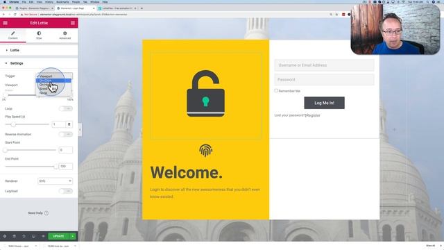 Lottiefiles + Elementor Animation Tutorial On A Login Form смотреть онлайн