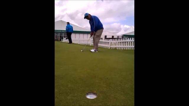 Mauricio Molina putting practice British Senior Open 2017 смотреть онлайн